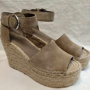 Marc Fisher Alida Espadrille Platform Wedge Sandal NWOT